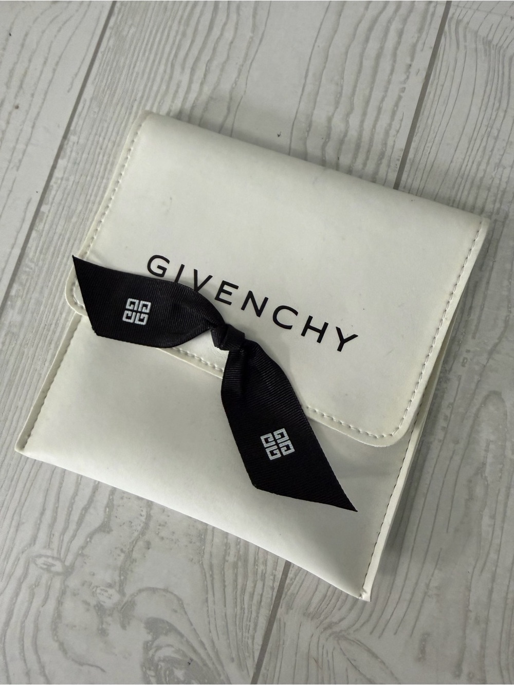 Givenchy Silver Tone Blue Crystal Necklace - Picture 6 of 8